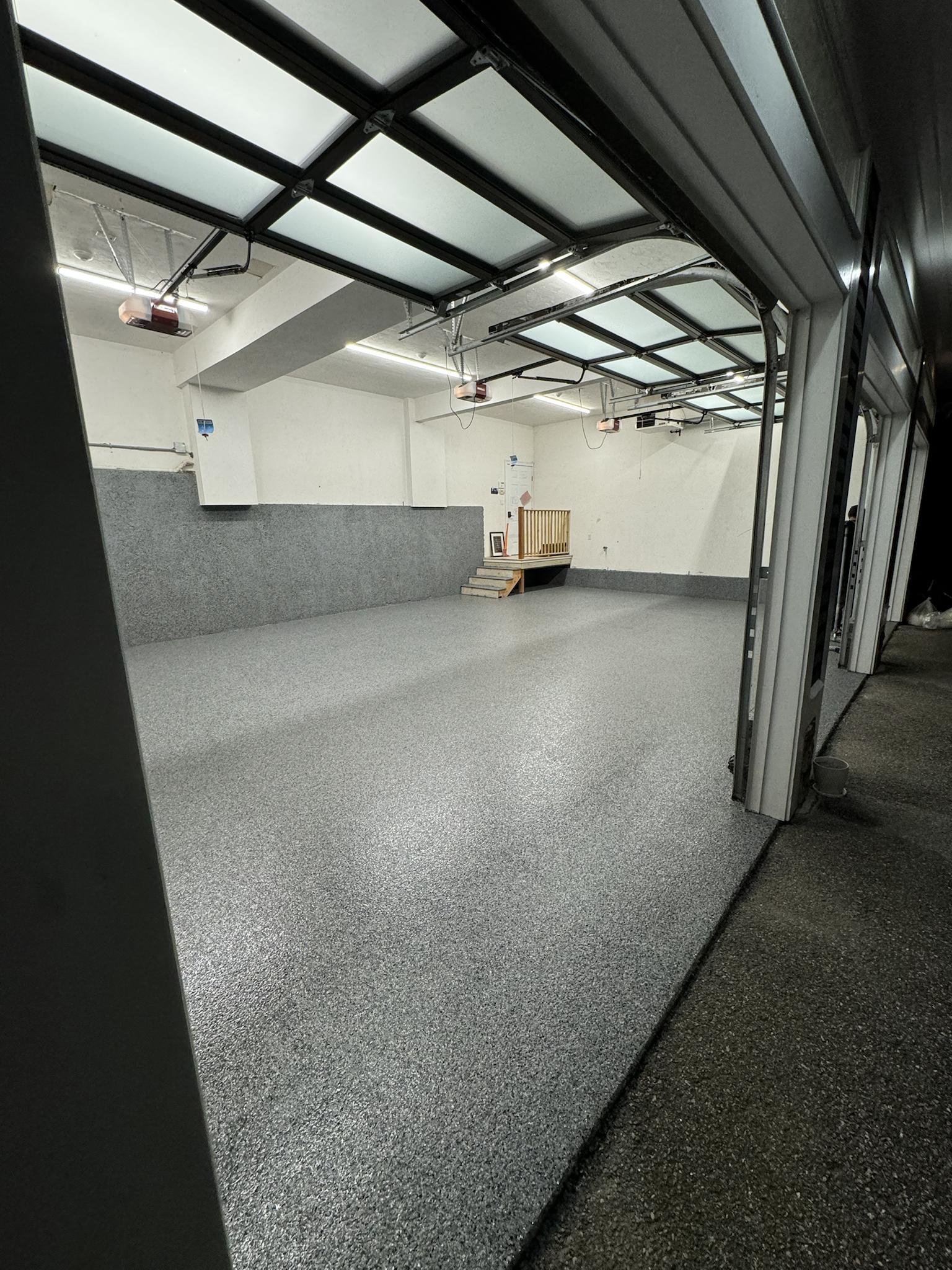 Langdon garage — from outside looking in