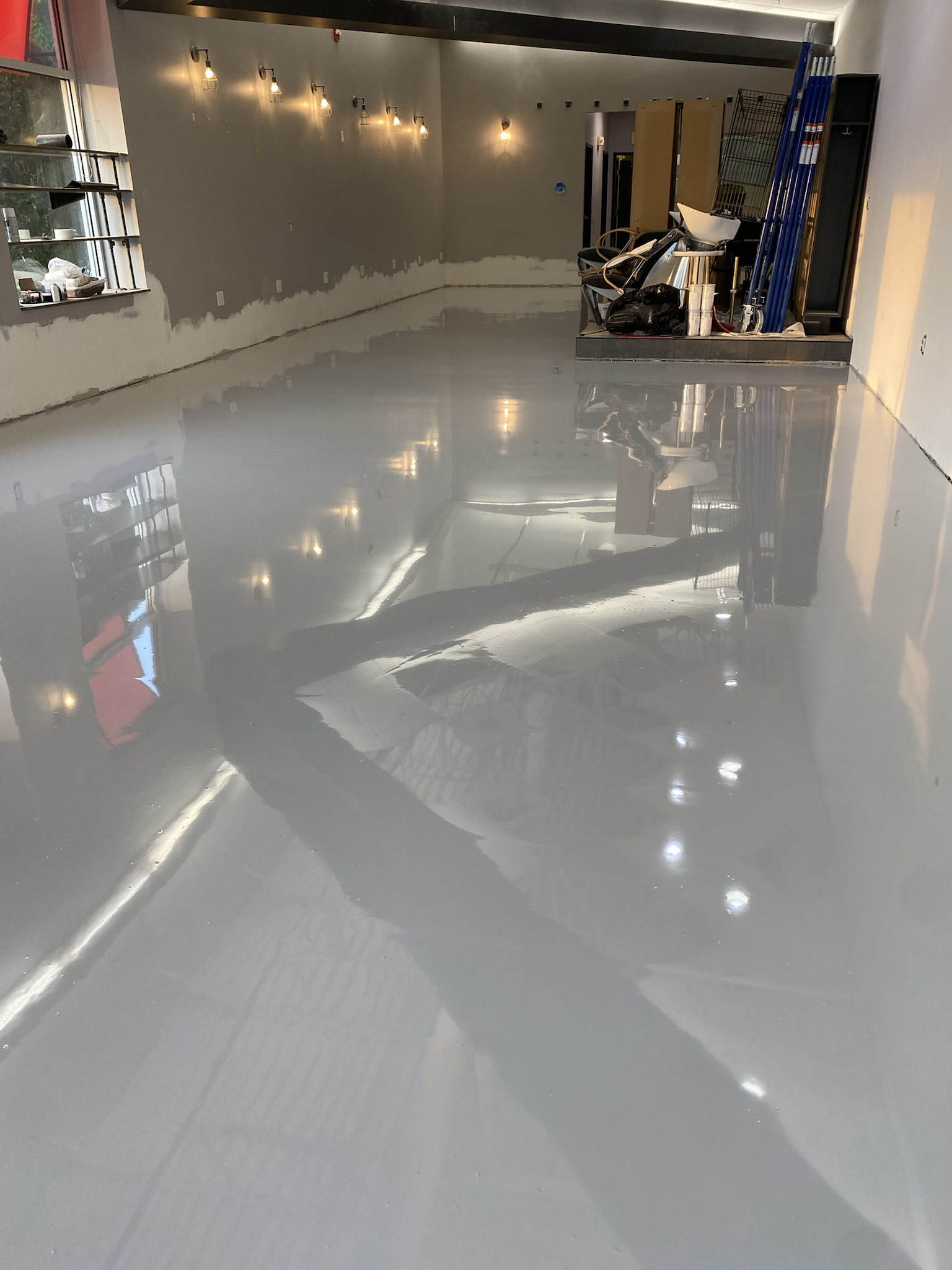 Metallic base coat application